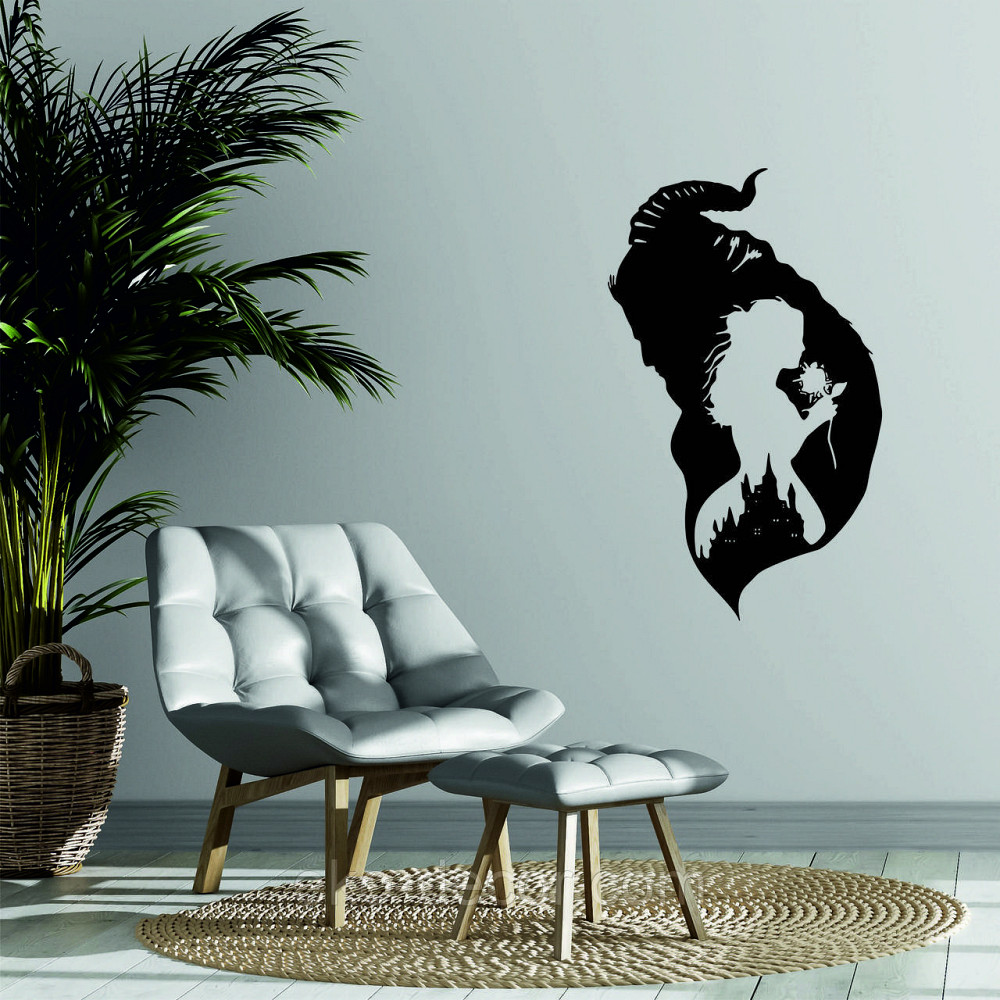 Декоративное настенное Панно «Красавица и чудовище», Декор на стену 70*42 см, Чёрный Киев - изображение 7