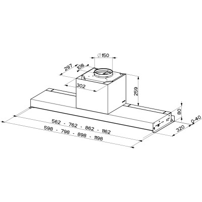 Вытяжка кухонная Faber In-Nova Touch Bk/X A90 (305.0611.153) Винница - изображение 2