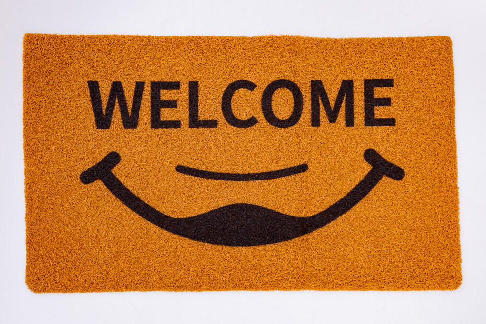 Килимок привратний WELCOME прямокутний 70*40 см коричневий HP-47-9 Коломия - фото 1