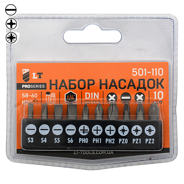 Набір бит 25 мм 10 шт Харків - фото 2