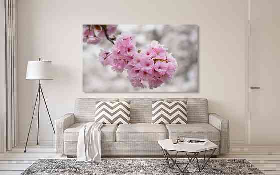Картина холст в гостиную / спальню  Сакура   MLP_116 80х160см Киев