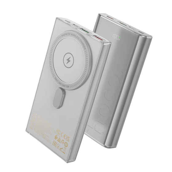 Універсальна мобільна батарея Hoco Q22 10000mAh PD20W+QC3.0 22.5W (бездротова зарядка) Сірий Вінниця
