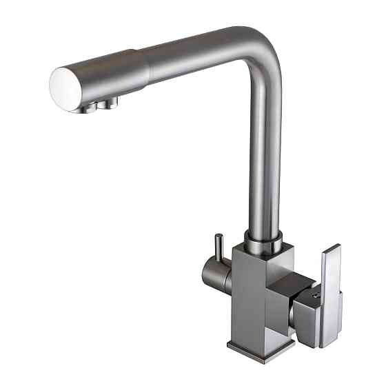 Смеситель для кухни под осмос Globus Lux LAZER GLLR-0100-8-STSTEEL (000014965) Киев
