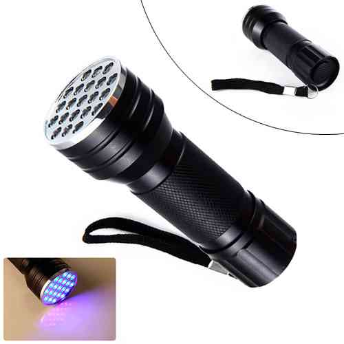 Ліхтар ультрафіолетовий міні УФ ліхтарик 21LED, 395-410 нм Вінниця