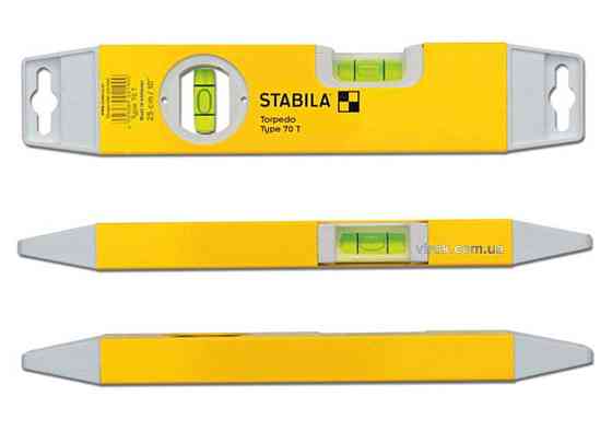 Рівень STABILA Type 70 Т : Torpedo, L= 25 см, 2 капсули Одеса