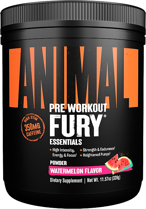 Предтренировочный комплекс Universal Nutrition Animal Fury 328 g (Watermelon) Луцк - изображение 1