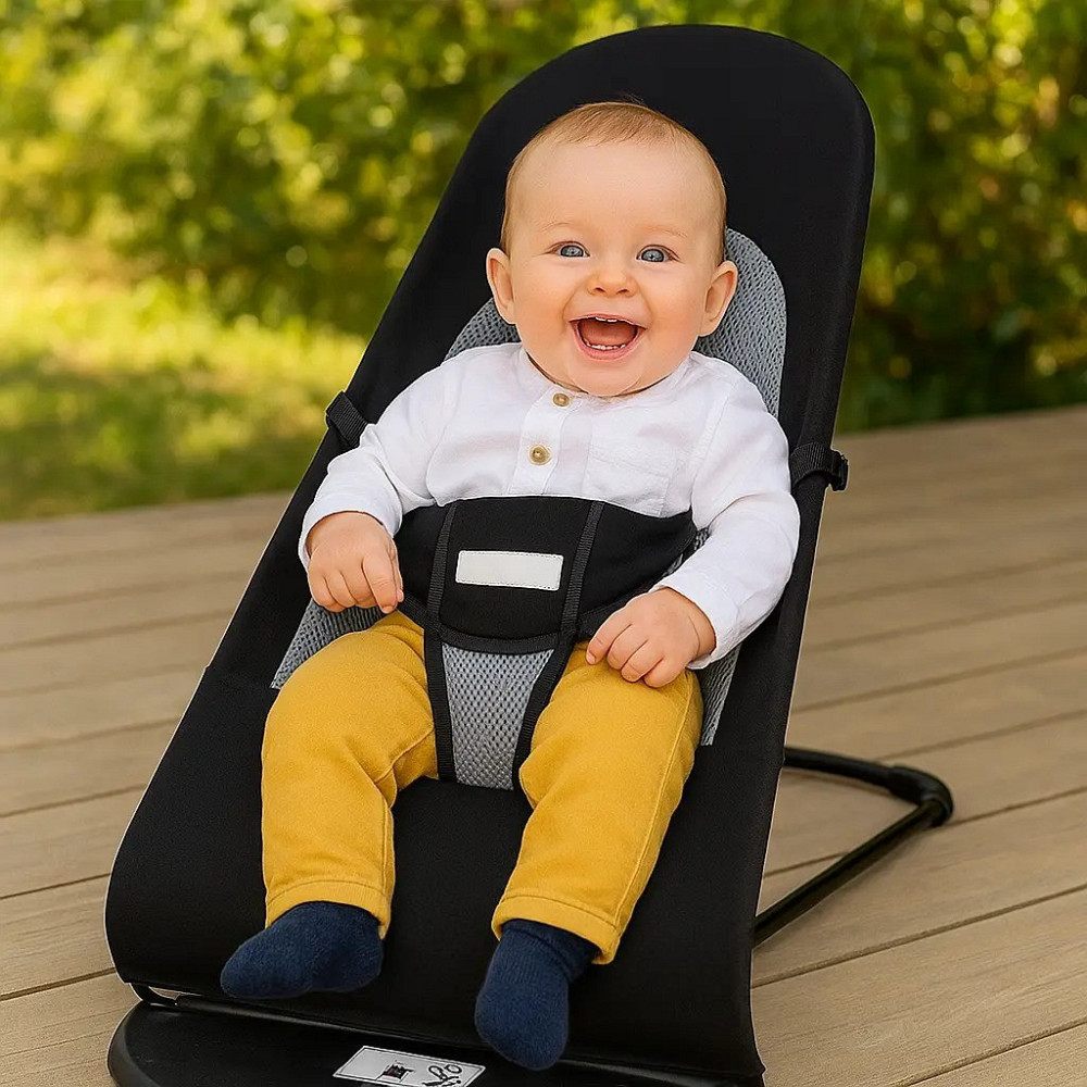 Дитячий шезлонг качалка до 13кг,78×42×39см SBR Київ - фото 6