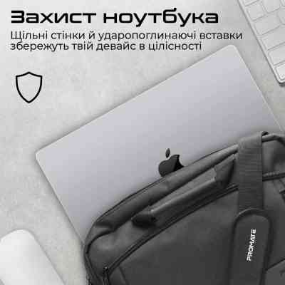 Сумка для ноутбука Promate 15.6" Satchel-MB black (satchel-mb.black) Вінниця