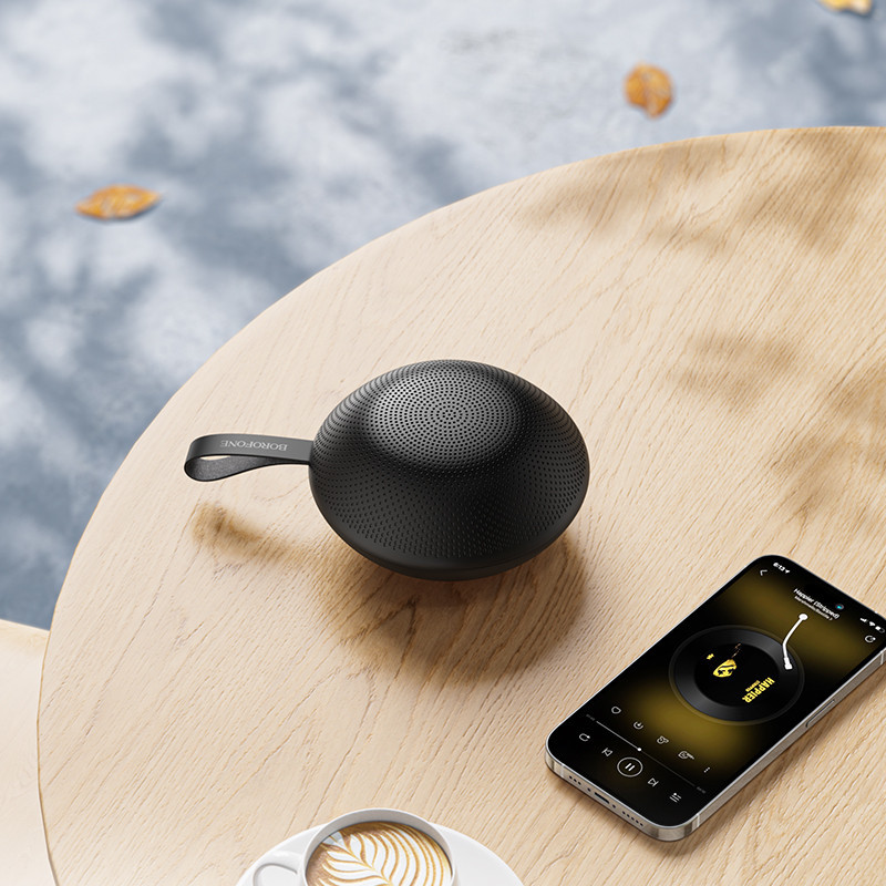 Портативна колонка BOROFONE BR48 Ufo Black Київ - фото 3