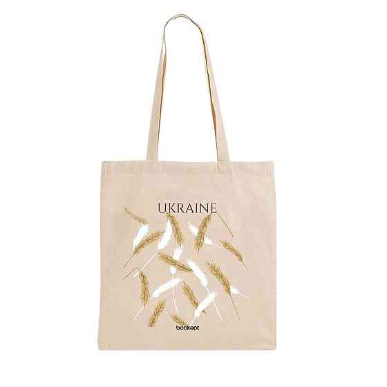 Екошопер BookOpt BK4007 Ukraine (Колоски) бежевий Луцк