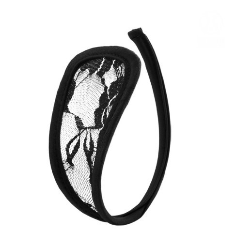 Труси без бокових лямок мереживні one size чорний Київ - фото 2