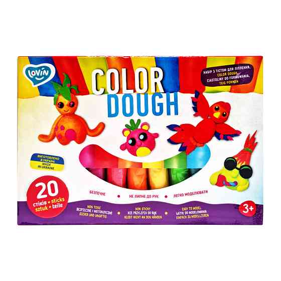 Набір для ліплення з тістом Color Dough 41204, 20 стиків Вінниця