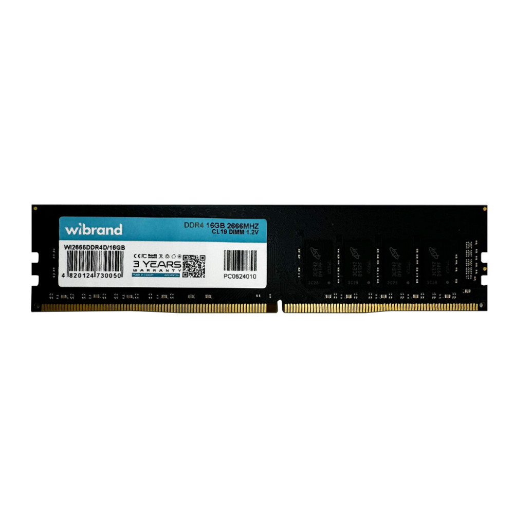 DDR4 Wibrand 16GB 2666MHz CL19 DIMM (WI2666DDR4D/16GB) Київ - фото 1