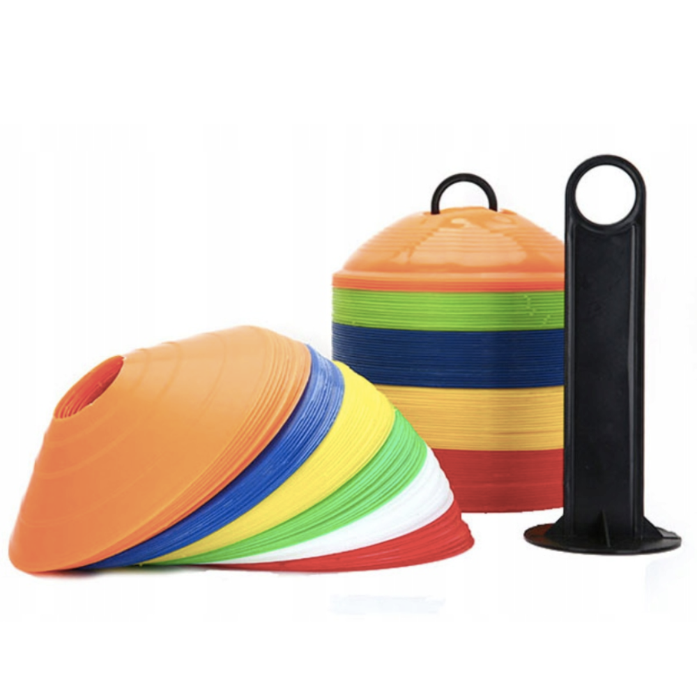 Набір фішок для тренувань Gymtek 18см*5см / 50шт різнокольорові Київ - фото 5