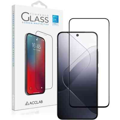 Стекло защитное ACCLAB Full Glue Xiaomi 14 Black (1283126591280) Винница