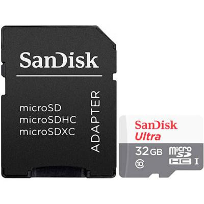 Карта пам&apos;яті SanDisk 32GB microSD class 10 Ultra Light (SDSQUNR-032G-GN3MA) Вінниця - фото 1