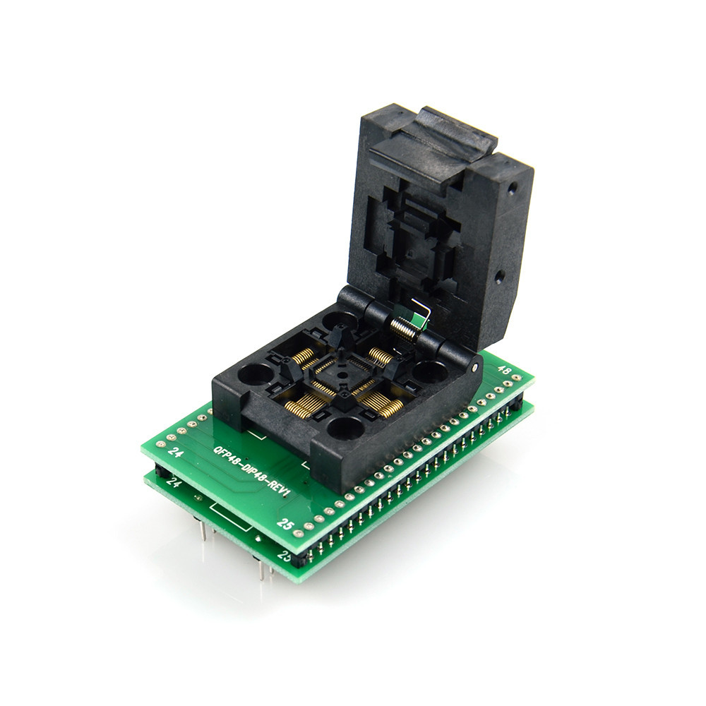 Переходник панелька TQFP48 QFP48 PQFP48 – DIP48, адаптер для микросхем и программаторов Киев - изображение 5