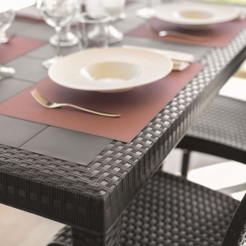 Стіл для саду пластиковий BICA Houston, коричневий Київ - фото 8