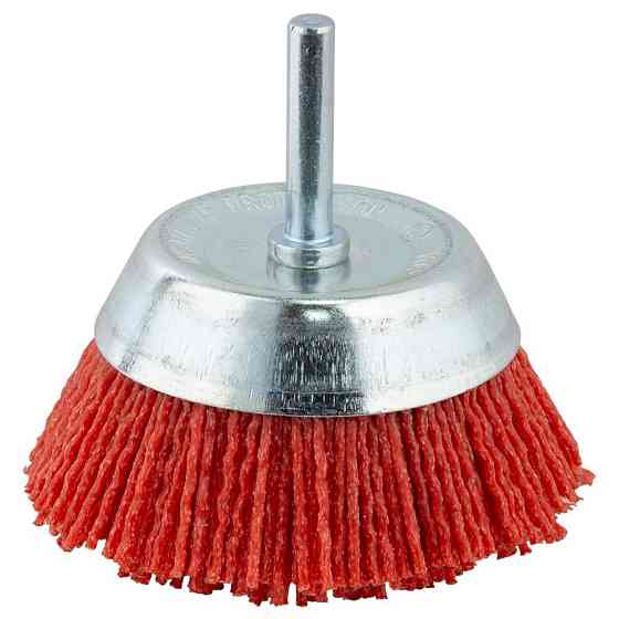 Щетка проволочная чашеобразная Ø75мм хвостовик Ø6мм (нейлоновая) SIGMA (9015471) Киев