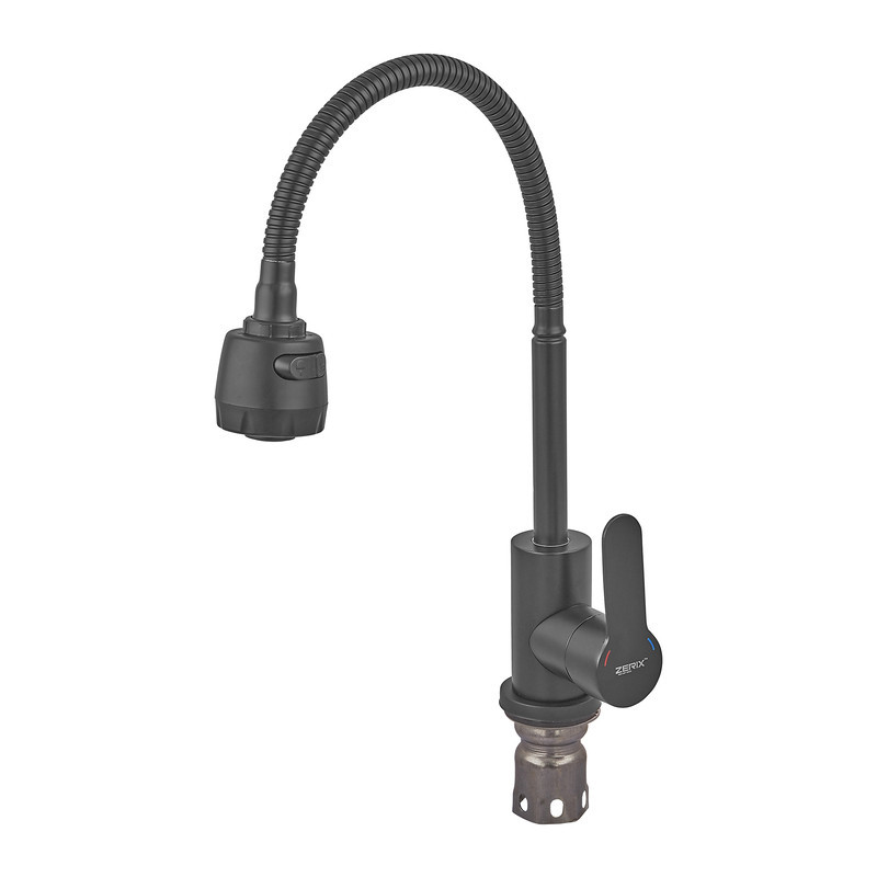Змішувач для кухні Zerix DAX-011 Black Reflector з нерж. сталі SUS304   ( ZX4822 ) 34097 Харків - фото 7