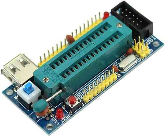 Отладочная плата AVR ATmega8 с ZIF панелью для сборки Киев