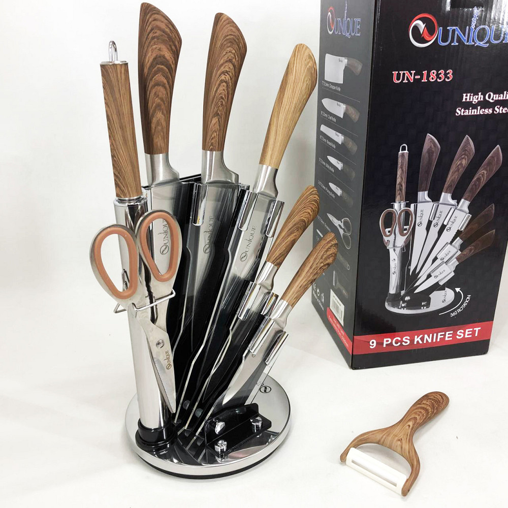 Ножі кухонні з нержавіючої сталі, Відмінний набір ножів, Сталеві кухонні ножі Бюджетні TI-92 Івано-Франківськ - фото 7