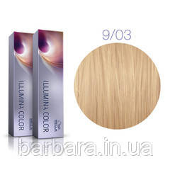 Краска для волос  Wella Illumina Сolor  9/03 оч яркий блонд натурально-золотистый Киев - изображение 2