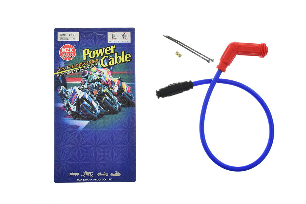 Бронепровід 550mm (синій) (+зєднувач, свічник червоний 45*(135*) MZK Київ - фото 1