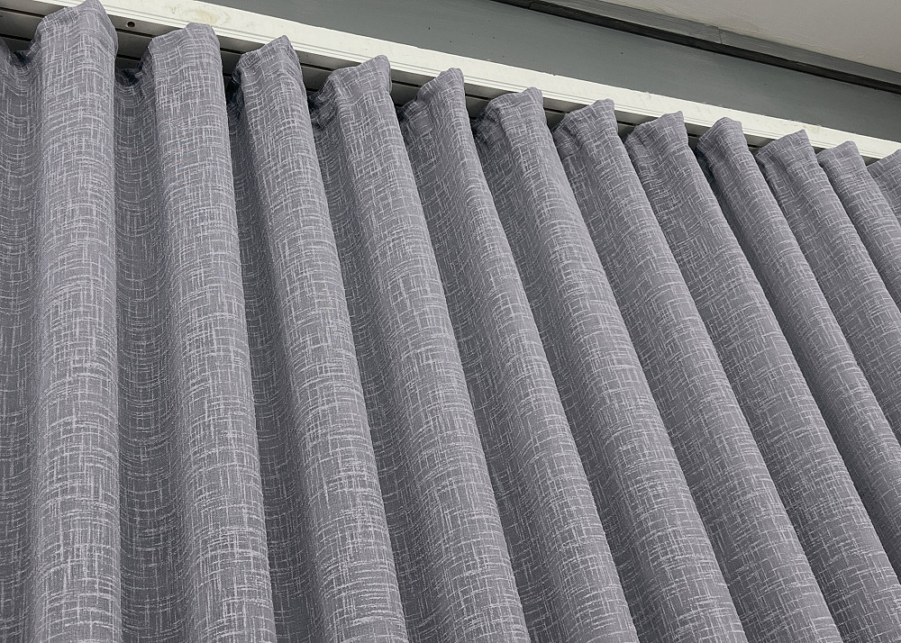 Тюль VR-Textil 1979т Лен однотонный Серый 400х270 см 42-1038) Киев - изображение 7