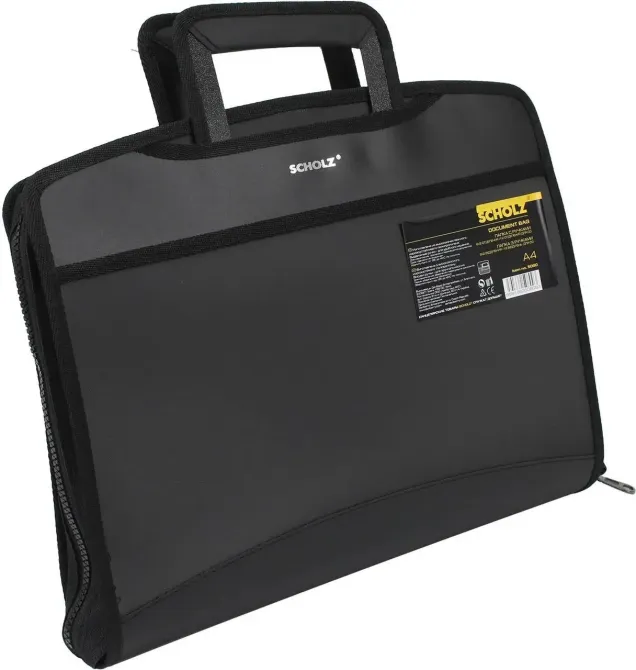 Портфель А4 12відділення "Scholz" 5080 для СD чорний, шт Київ - фото 1