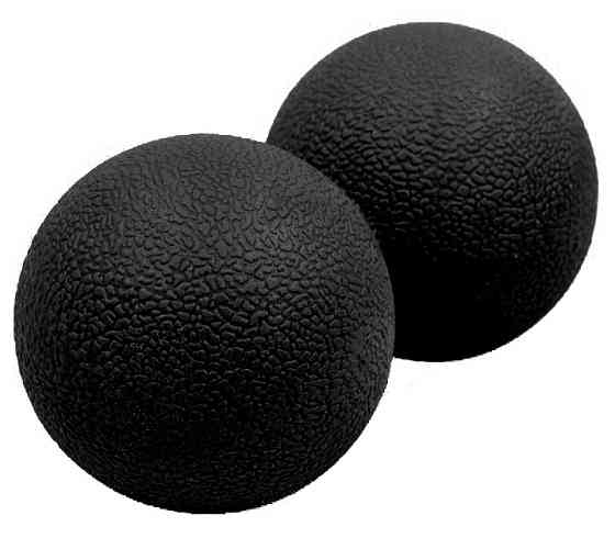 EasyFit Масажний м'ячик EasyFit TPR подвійний 12х6 см чорний Коломия