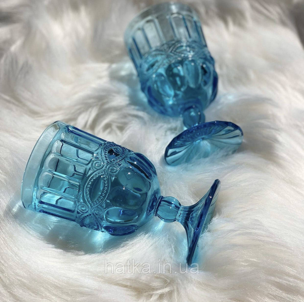 Келих 270 мл «Кубок» синій скло для дому та ресторанів Київ - фото 2