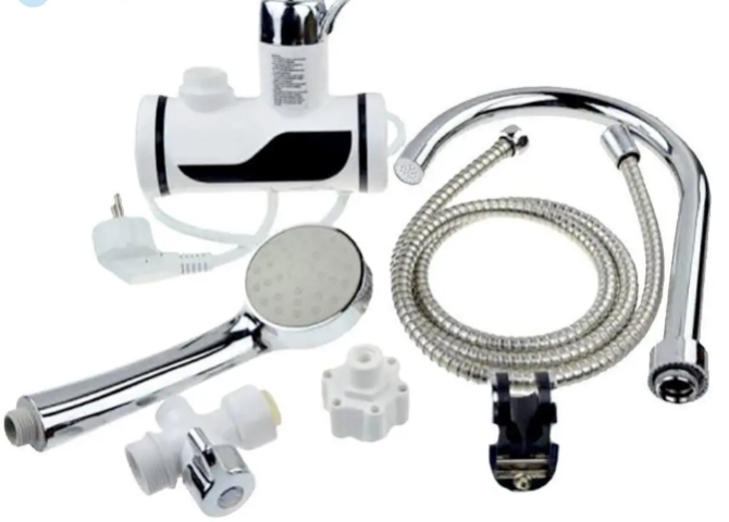 Цифровий миттєвий Водонагрівач DIGITAL Shower WF-013 (з душем) з LED-дисплеєм, 3 кВт, білий Одеса - фото 4