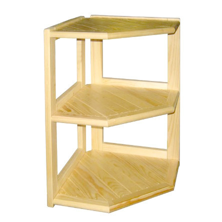 Угловая настенная полка 