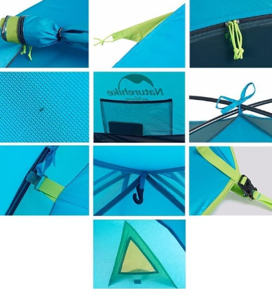 Намет двошаровий на 4 особи з алюмінієвими дугами, P-Series, синій — зручність і захист для всієї родини Київ - фото 3