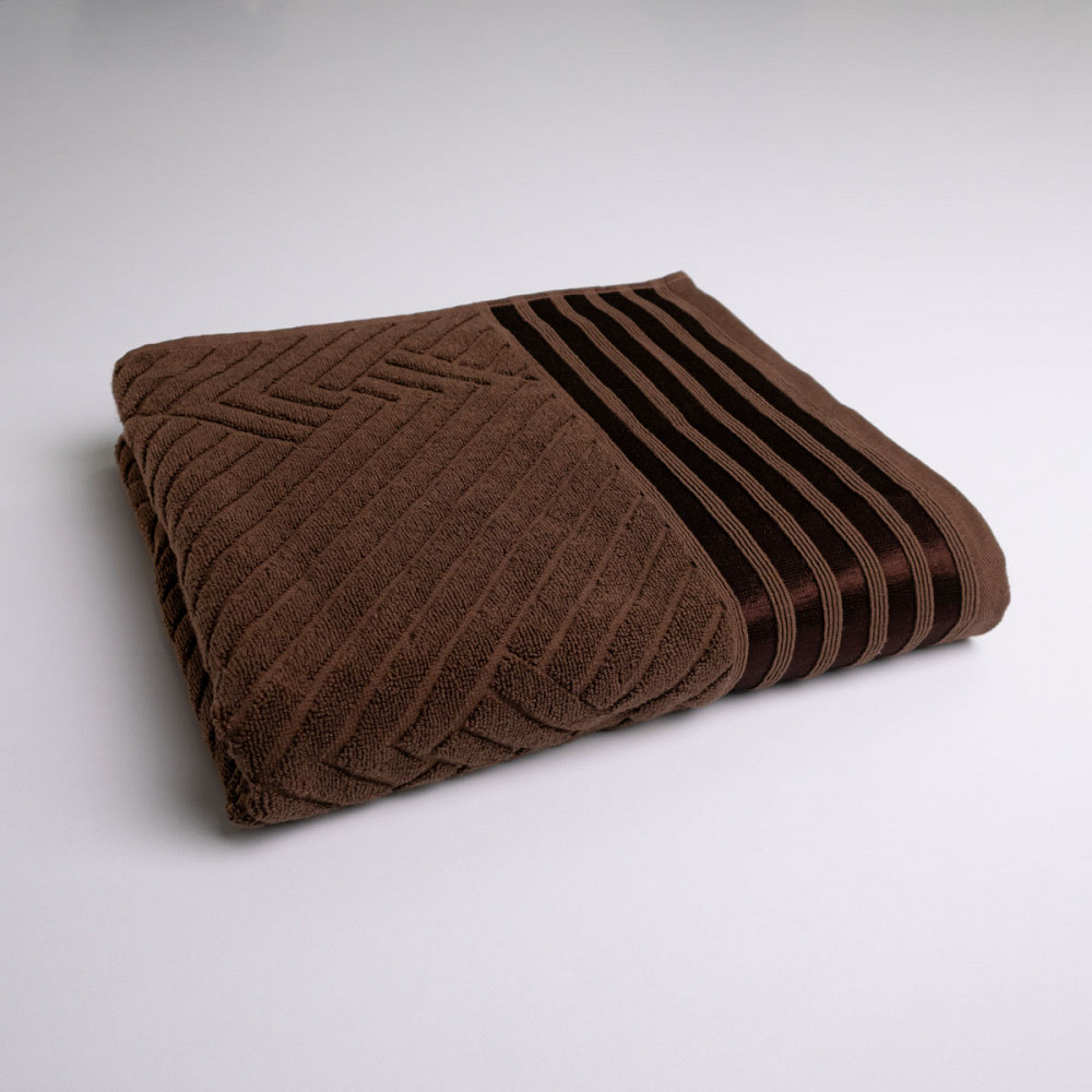 Комплект махровых полотенец SOFT 2шт GM Textile 50х90см, 70х140см 500г/м2 (Коричневый) Сумы - изображение 5