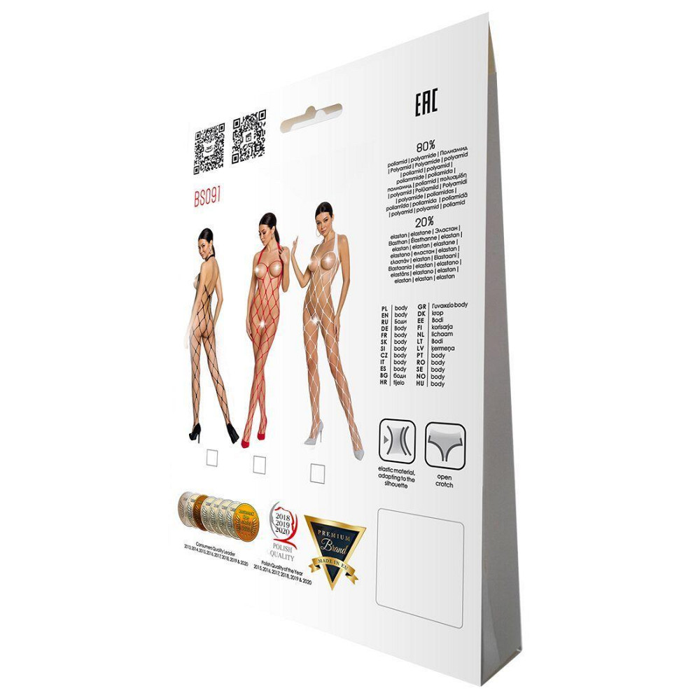 Бодістокінг у дуже велику сітку Passion BS091 black, з доступом Sex Aura Київ - фото 7