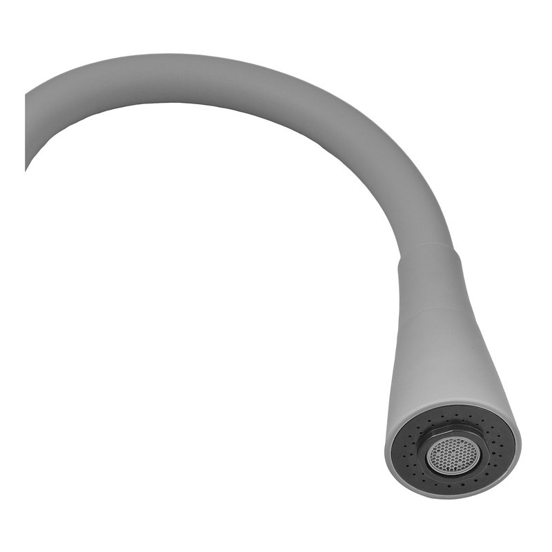 Кухонный смеситель Zerix Atrium-011-T Refl.GRAY, хром с серым силиконовым изливом (ZX4718) Харьков - изображение 4