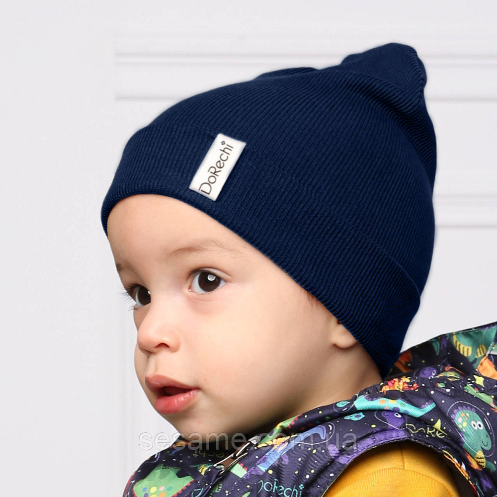 Дитяча Шапка Демісезонна Синя 44-48 Харків - фото 1