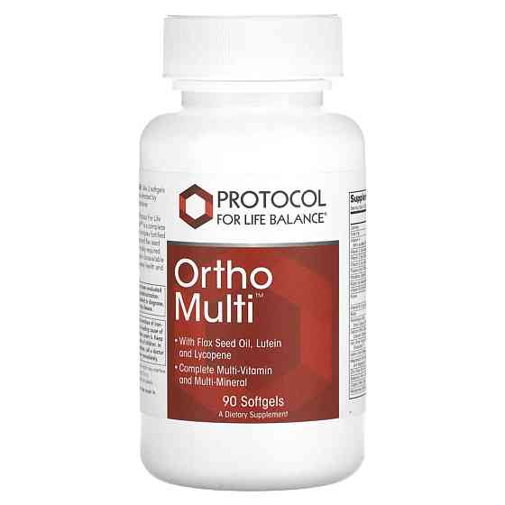 Мультивітаміни та мінерали Protocol for Life Balance Ortho Multi 90 гел капс Київ