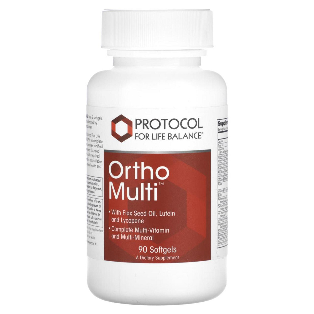 Мультивитамины и минералы Protocol for Life Balance Ortho Multi 90 гел капс Киев - изображение 1
