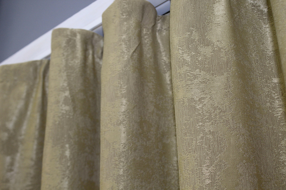 Комплект коротких штор VR-Textil Жаккард Sultan XO № 1284ш Золотистый 130х170 см 2 шт (35-0087) Киев - изображение 8