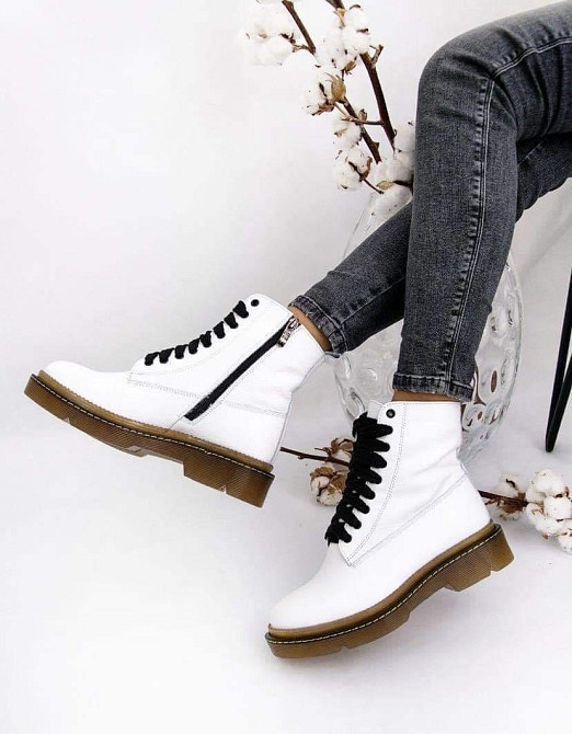 PGV Черевики жіночі PGV 3313 білі (зима, шкіра натуральна) (2827) 36р.37р.40р. 40 Коломия - фото 1