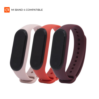 Ремешок для фитнес браслета Armorstandart комплект 3шт Xiaomi Mi Band 4/3 Coral Rib (ARM56669) Винница - изображение 1