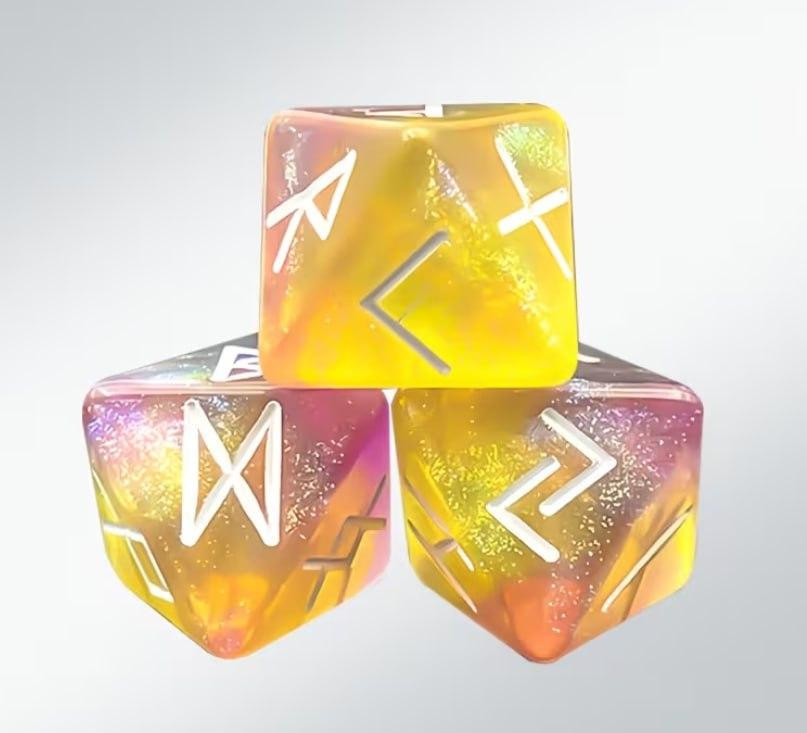 Набор рун для гадания 3 шт, руны из смолы 16 мм Киев - изображение 2