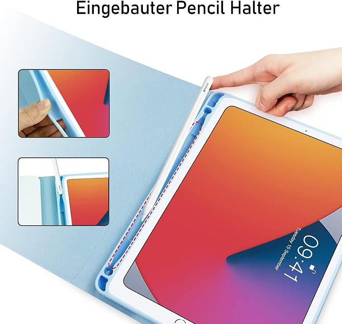 Чехол со съемной клавиатурой Bluetooth JADEMALL iPad 9.7 2018/ iPad 9.7 2017/ iPad Air 2/ iPad Air/ iPad Pro 9.7 Днепр - изображение 7