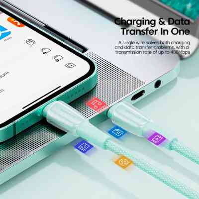 Дата кабель USB-C to Lightning 3.0m 3A white Essager (EXCTL-CHC02) Вінниця