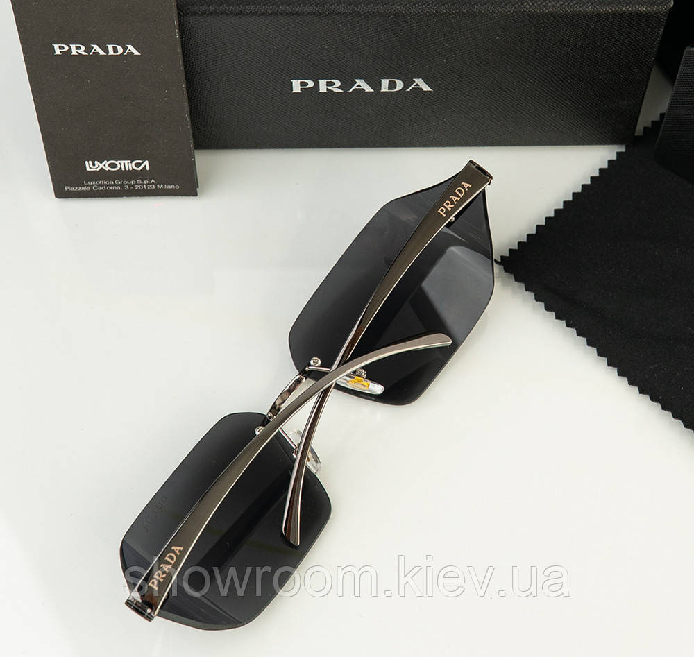 Женские брендовые безоправные очки Prada (15872) Киев - изображение 3