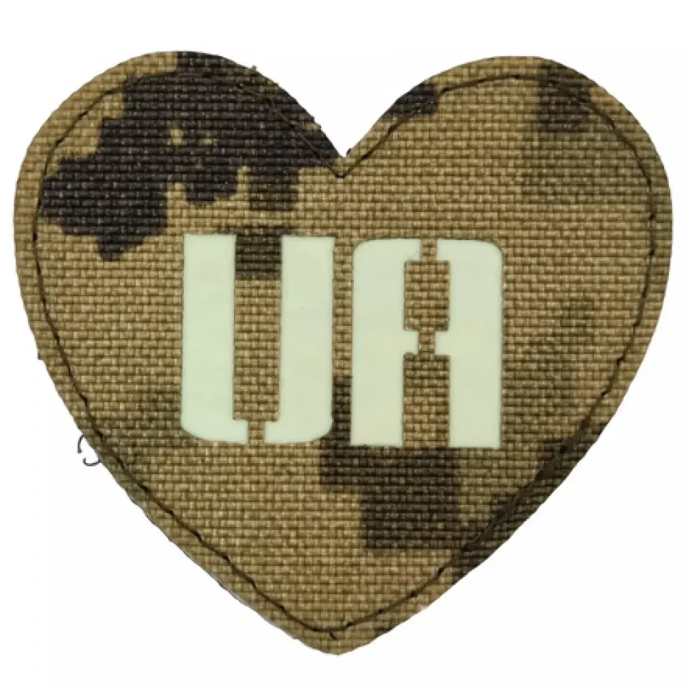 Патч / шеврон Серце UA Laser Cut Запоріжжя - фото 1