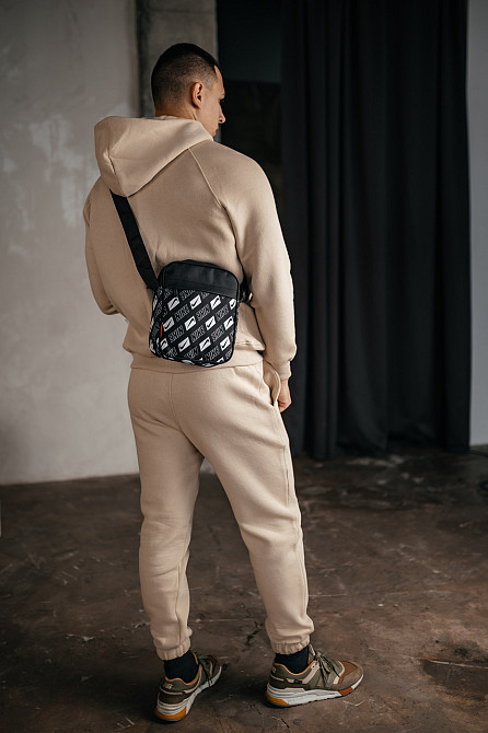 Барстека Nike, Чоловіча сумка через плече, Текстова барсетка на три відділення, Брендаова сумкаMasterSem Київ - фото 3